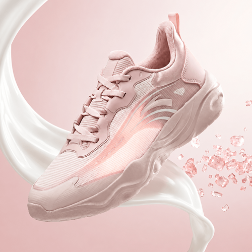 Anta pink shoe for pickleball