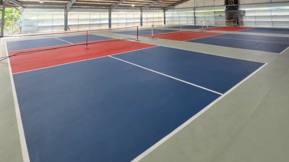 CSports Pickleball court angled top view
