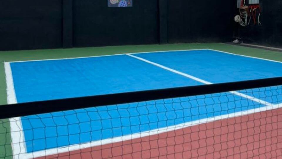 Dink n' Lob Pickleball Court from front angle