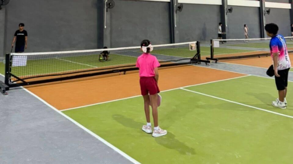 Paduwa PickleBall Club - court 1 with kid players
