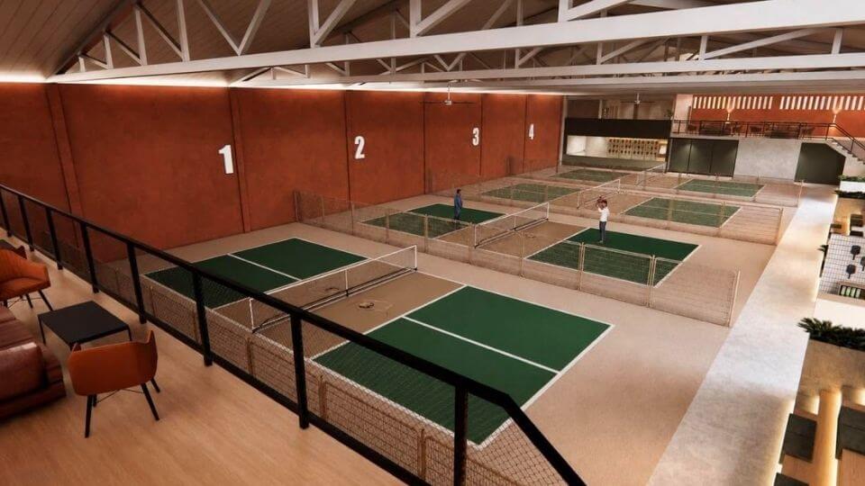 State of Mind Premium Pickleball court in Cebu - view from the top