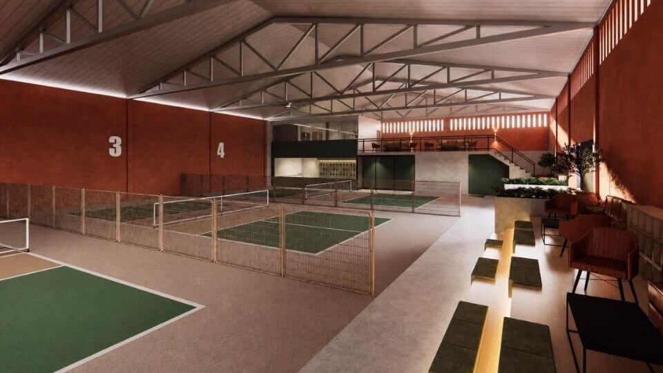 State of Mind Premium Pickleball court in Cebu - view from the side