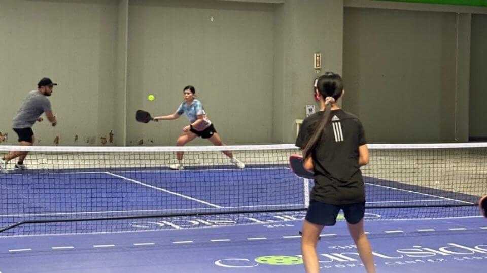 The Courtside Cebu pickleball court - 2 vs 1 game